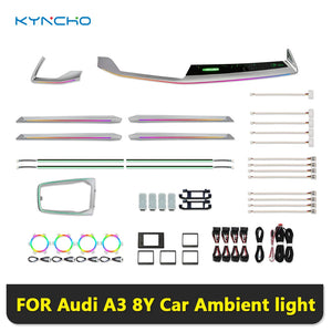For Audi A3 8Y RGB Bluetooth Colors Ambient Kit APP Control
