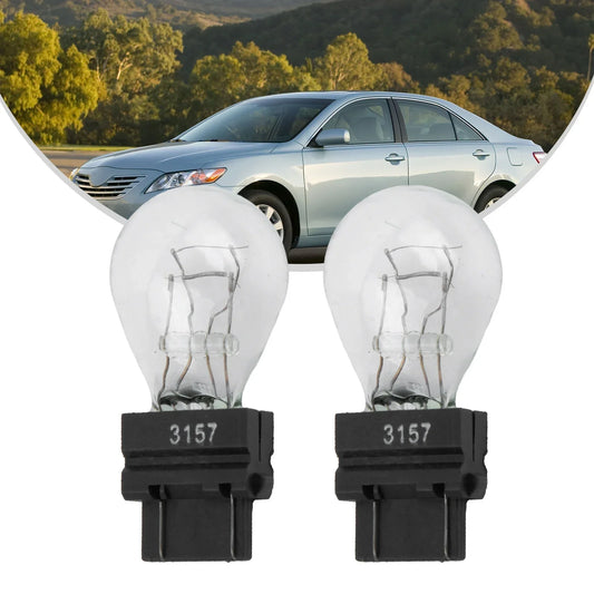 2PCS 3157 3156 3157LL Brake Bulbs Halogen Turn Signal