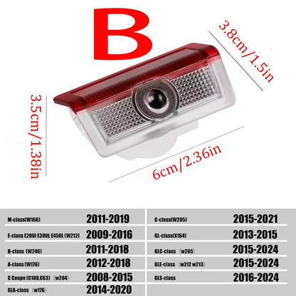 For Mercedes Benz W212 W205 Amg 2PCS Welcome Projector Door Ml