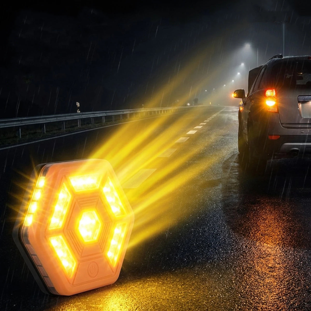 For Repair Lighting Orange Magnetic Road Flare Warning IP67