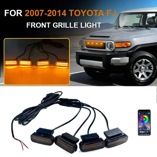 For 2007-2014 Toyota Fj 18 LED Front Grille Daytime runx1ning