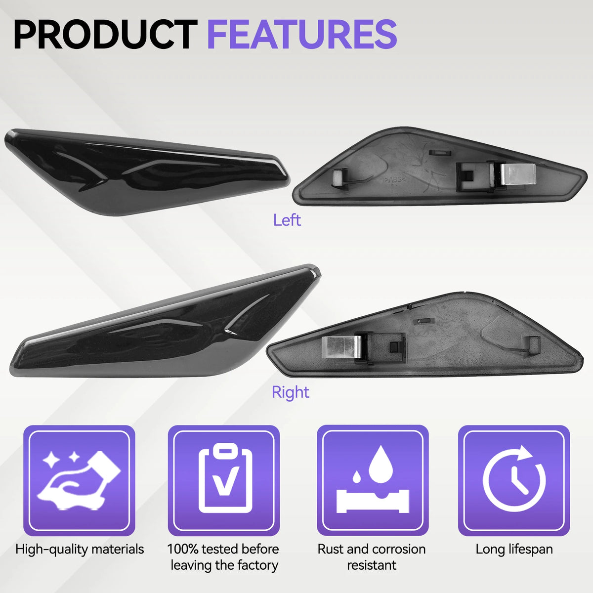 For BMW X3 X4 F25 F26 Front Left Right Fender Panel Side Marker