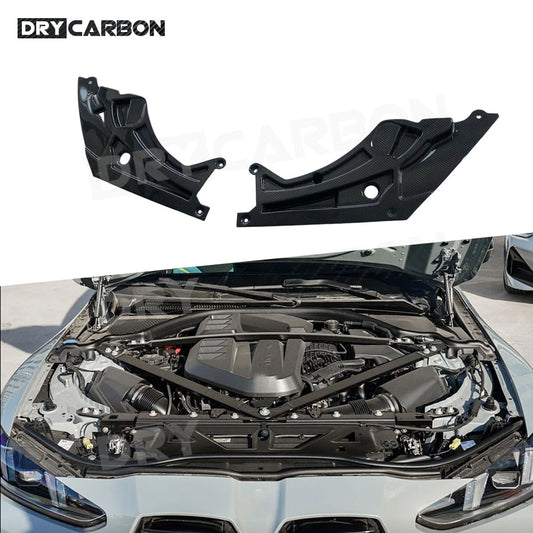For BMW G80 G81 M3 G82 Dry Carbon Fiber Engine Compartment Trim