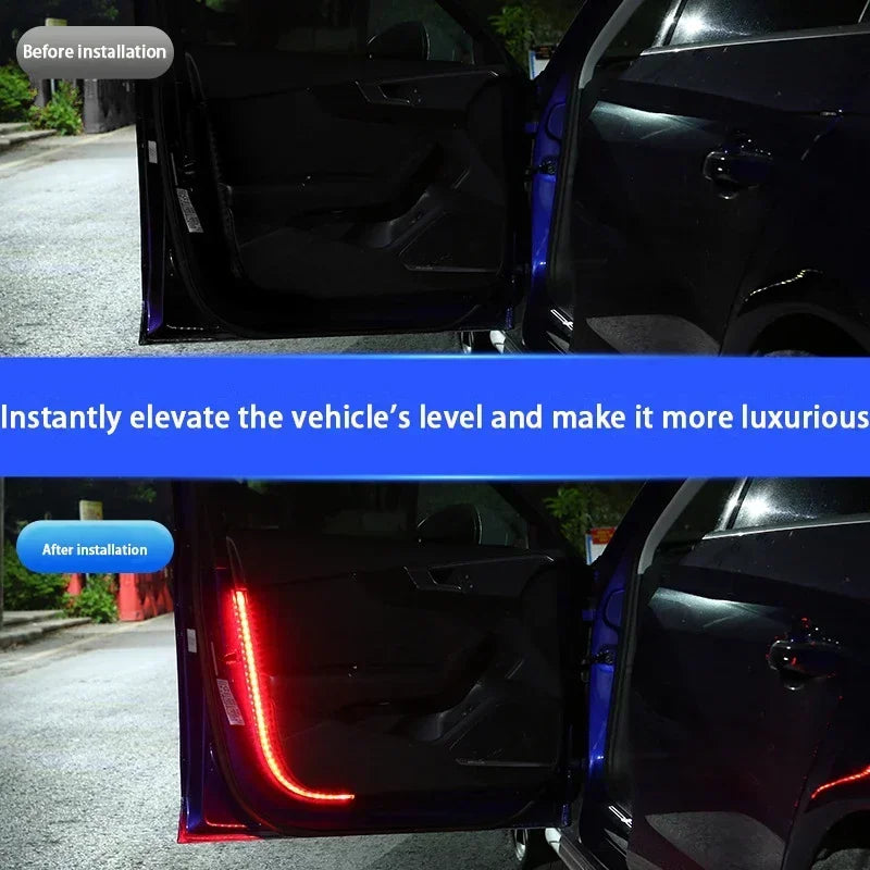 Door Warning Induction Flow Flashing Strip Anti Rear End
