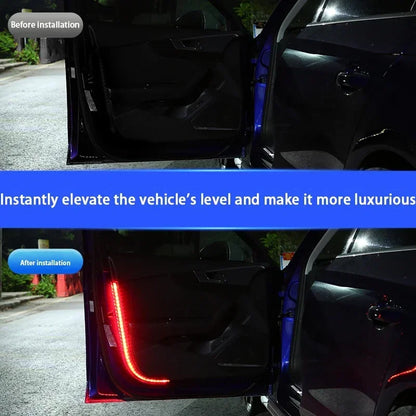 Door Warning Induction Flow Flashing Strip Anti Rear End