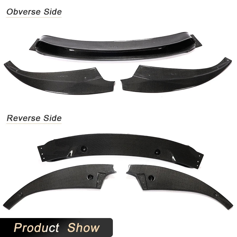 For BMW F06 F12 F13 M6 3PCS Front Bumper Lip Spoiler Base