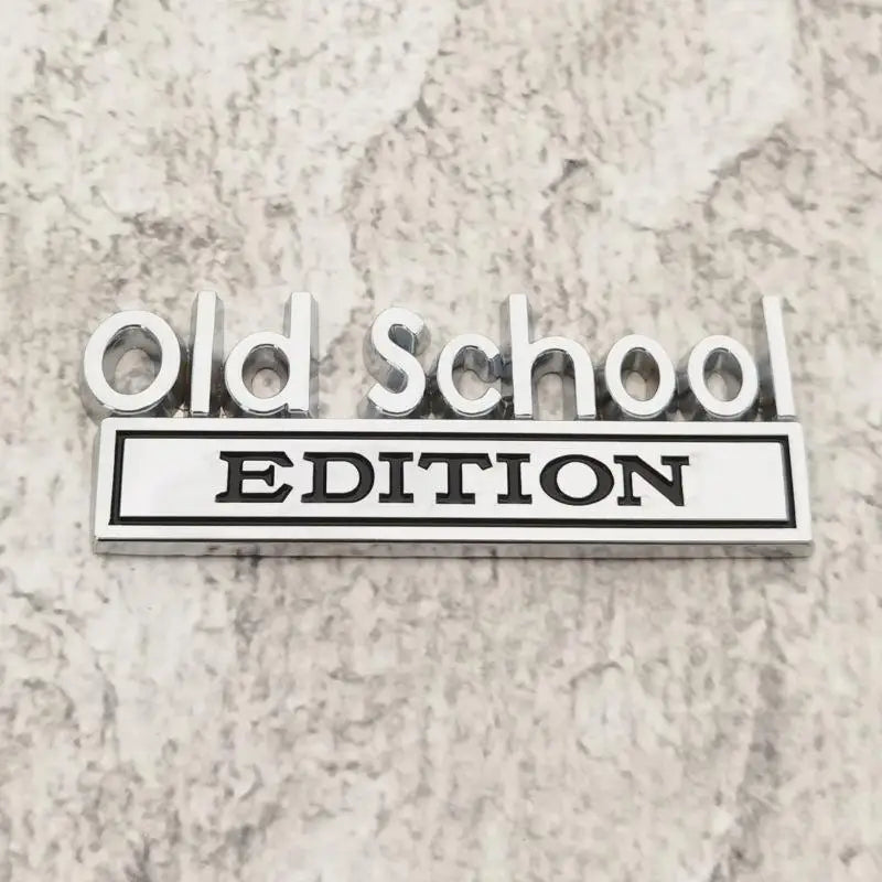 Old School Zinc Alloy Emblem 3D Metal Sticker Edition