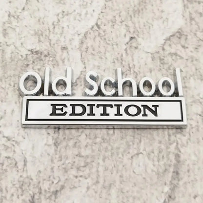 Old School Zinc Alloy Emblem 3D Metal Sticker Edition