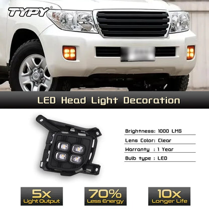For Toyota Land Cruiser FJ200 LC200 Typy Front Bumper Fog