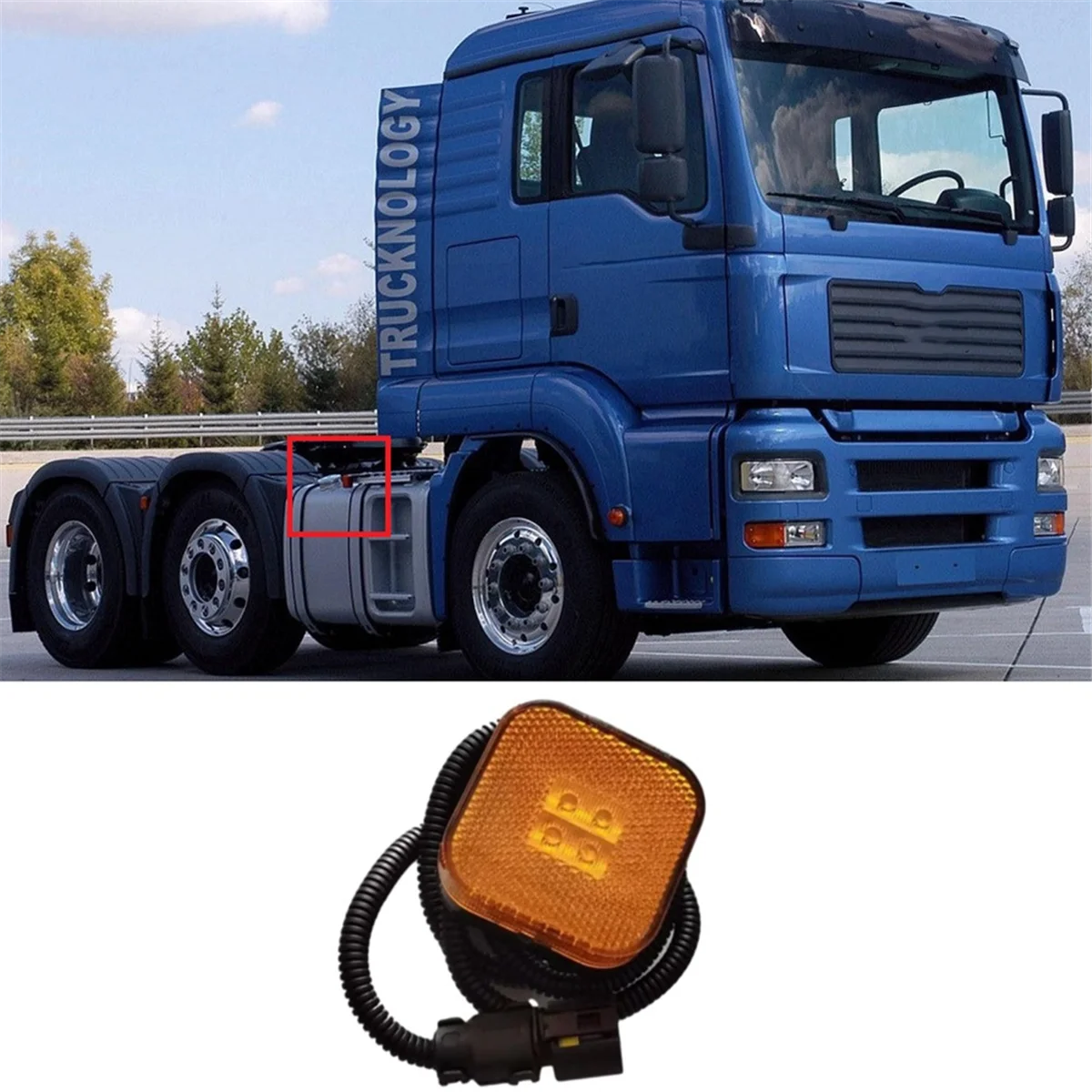 For Man Tgm Tga Tgx Signal Truck Side Marker