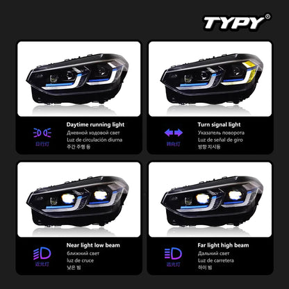 For BMW X3 G01 Headlight G08 Typy 2018-2022 Headlights Drl Turn
