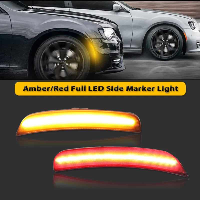 For 2015-2021 Chrysler 300 Parking Light Ijdm Front Rear Bumper