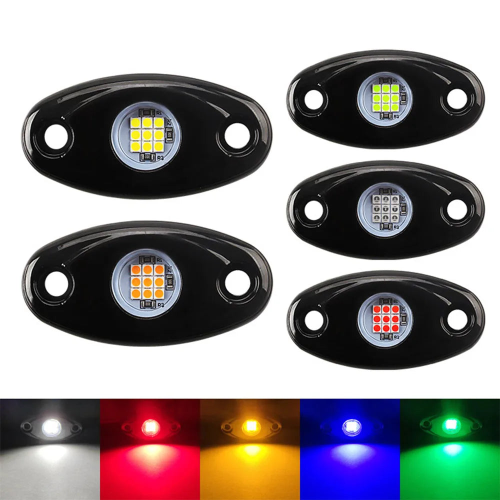 For Dune Buggy Off Road Jeep 4PCS Rock Chassis Atmosphere Bottom