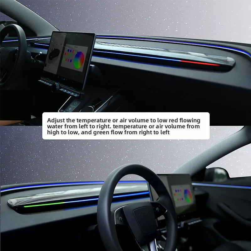 For Tesla Model 3 Y Smart Air Vent Ambient System Blind Spot