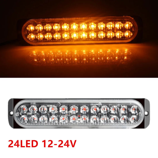 12-24v ultra-thin Strobe 24LED Side Emergency Truck Trailers