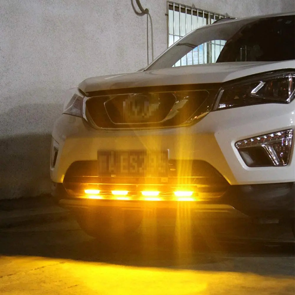 Amber Grille Strobe Grid Emergency Flash Beacon White Daytime