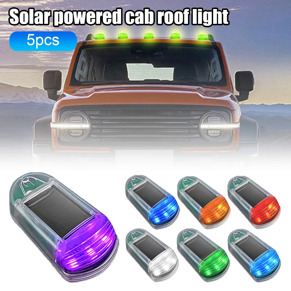 5PCS Solar Remote Control Roof Colorful Compatible Dodge Ram
