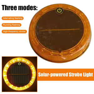 Yellow Flashing Touch Solar Charging Night Safety Strong Magnetic