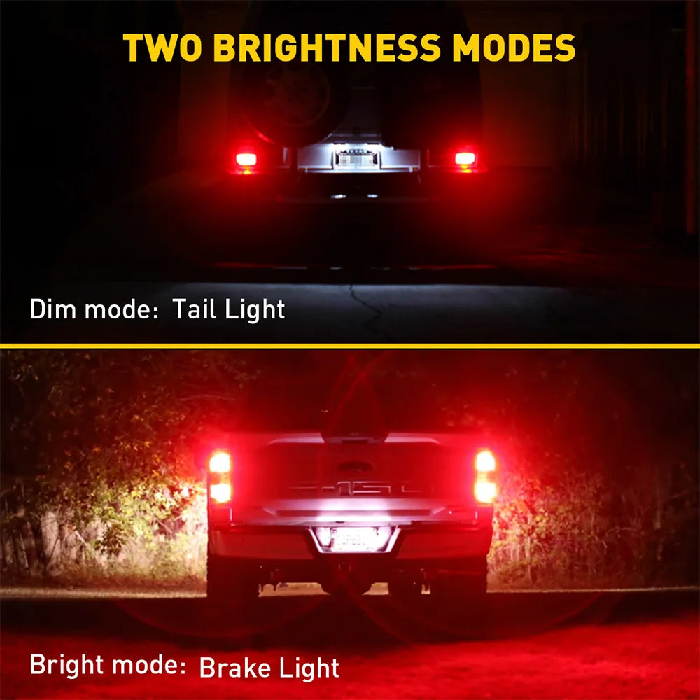 2PCS Auxito P21 5W bay15d Bulb 1157 Red Brake