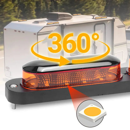 For Scania Volvo 12V 24V 360 Strobe Yellow Emergency Flashing