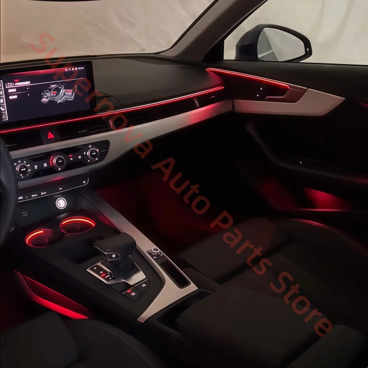For Audi A5 A4 2017+ Ambient Interior Lighting Upgrade Trim