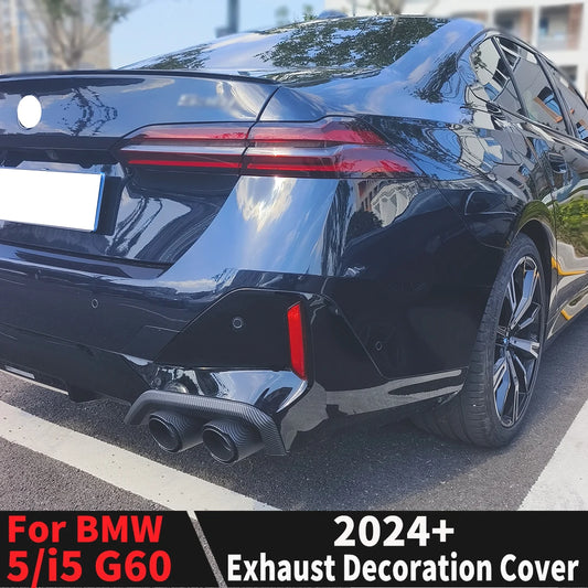 For BMW 5 Series G60 Or 2PCS Exhaust Cover I5 Pipe Trim Sport