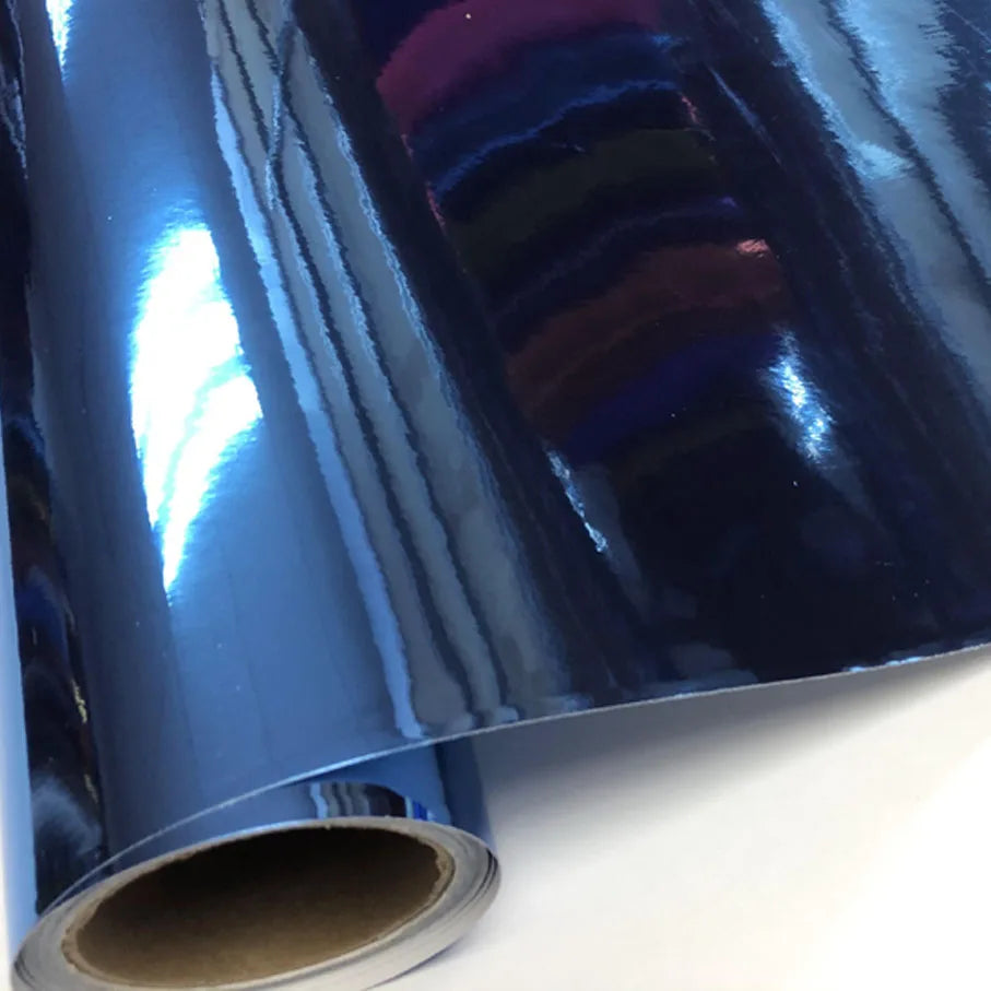 Colors Stretchable Chrome Mirror Vinyl Wrap Sticker Import Glue