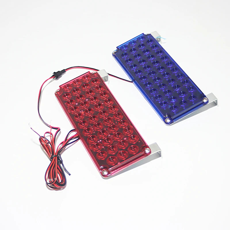 Red ultra-thin Sentry Box Flash SUV Truc 12V 24V