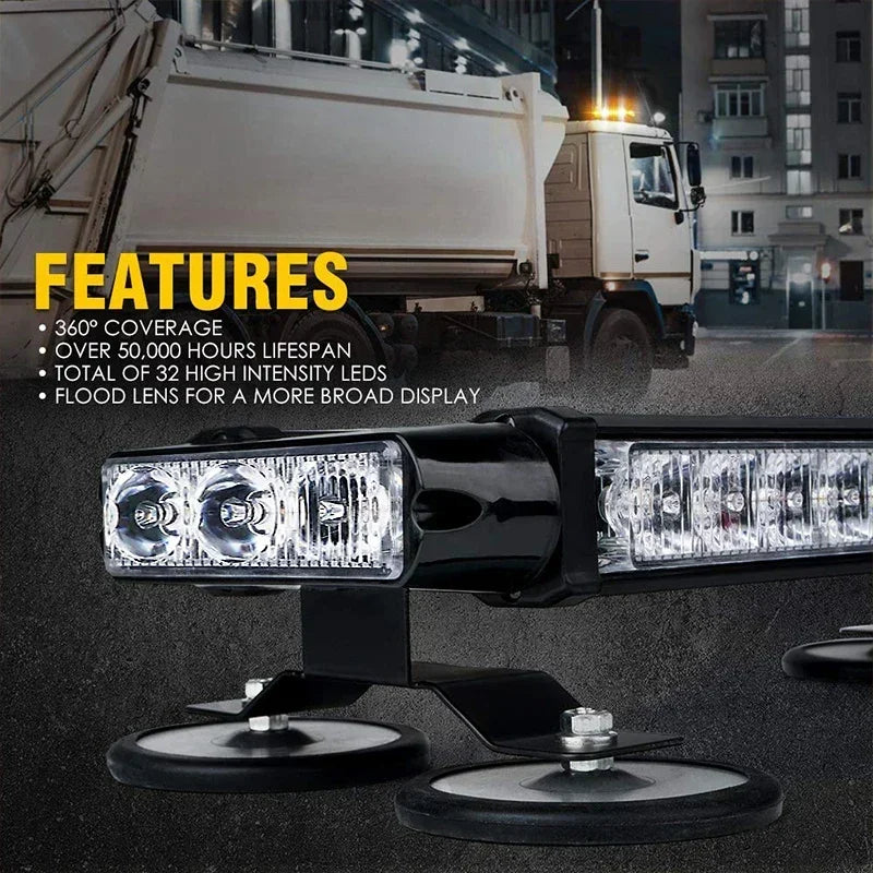 30LED Emergency Strobe Roof Signal Warning Trucks Flashing Beacon