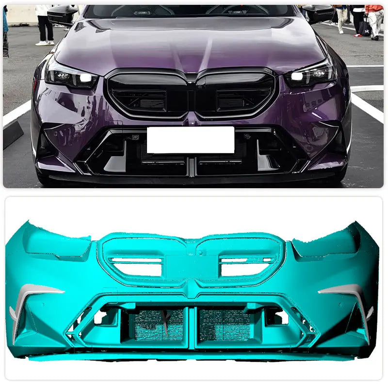 For BMW G90 G99 M5 2025 Full Carbon Fiber Front Bumper Canards