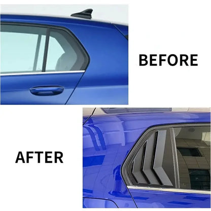 For VW Golf MK8 2020-2023 Rear Louver Window Quarter Side