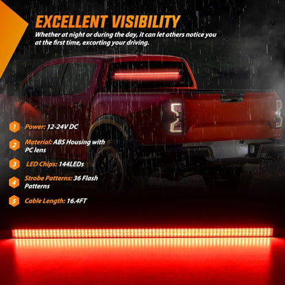 Nilight Traffic Advisor Strobe Bar Controller Emergency Warning