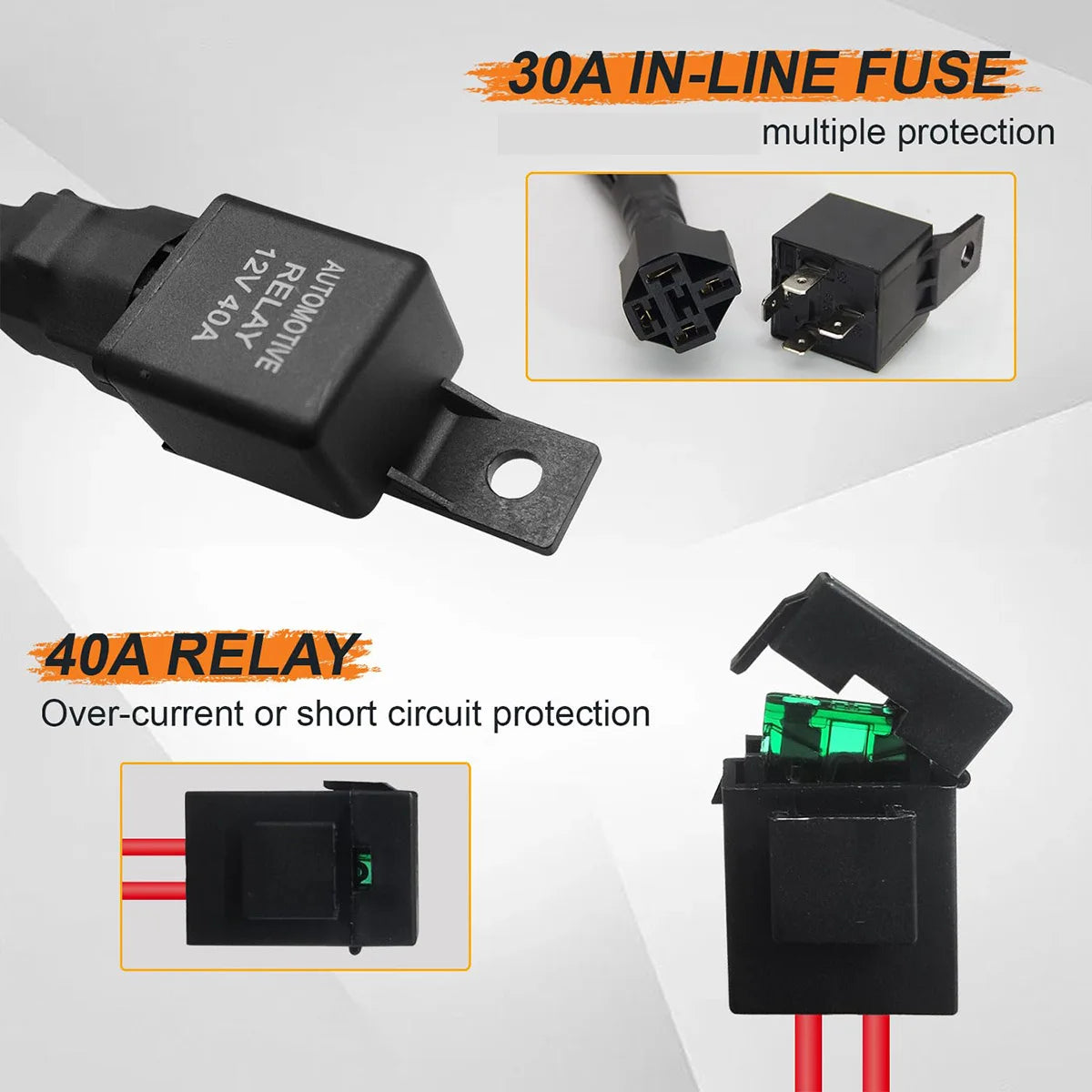 For Headlight Driving Fog Lights Auxiliary Bar Wiring Harness