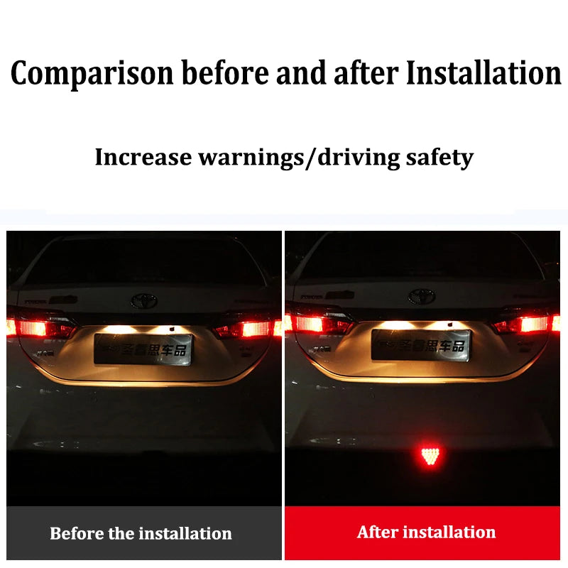 Flash F1 Triangle Pilot Stop Safety Sporty Rear Third
