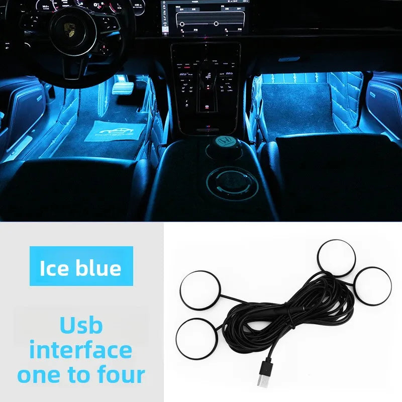 Foot Ambient Color USB Neon Mood Lighting Interior Environment