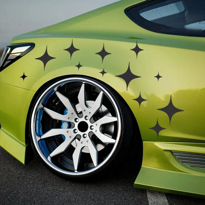 For Vehicles Piece Geometric Star Pattern Stickers Body Side