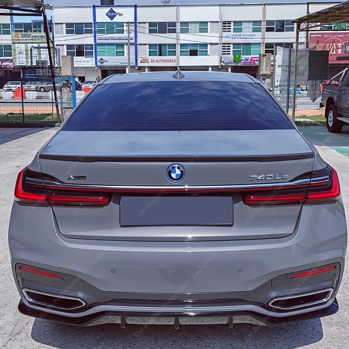 For BMW G11 G12 Lci M Sport Gloss Black Mp Rear Diffuser 730D