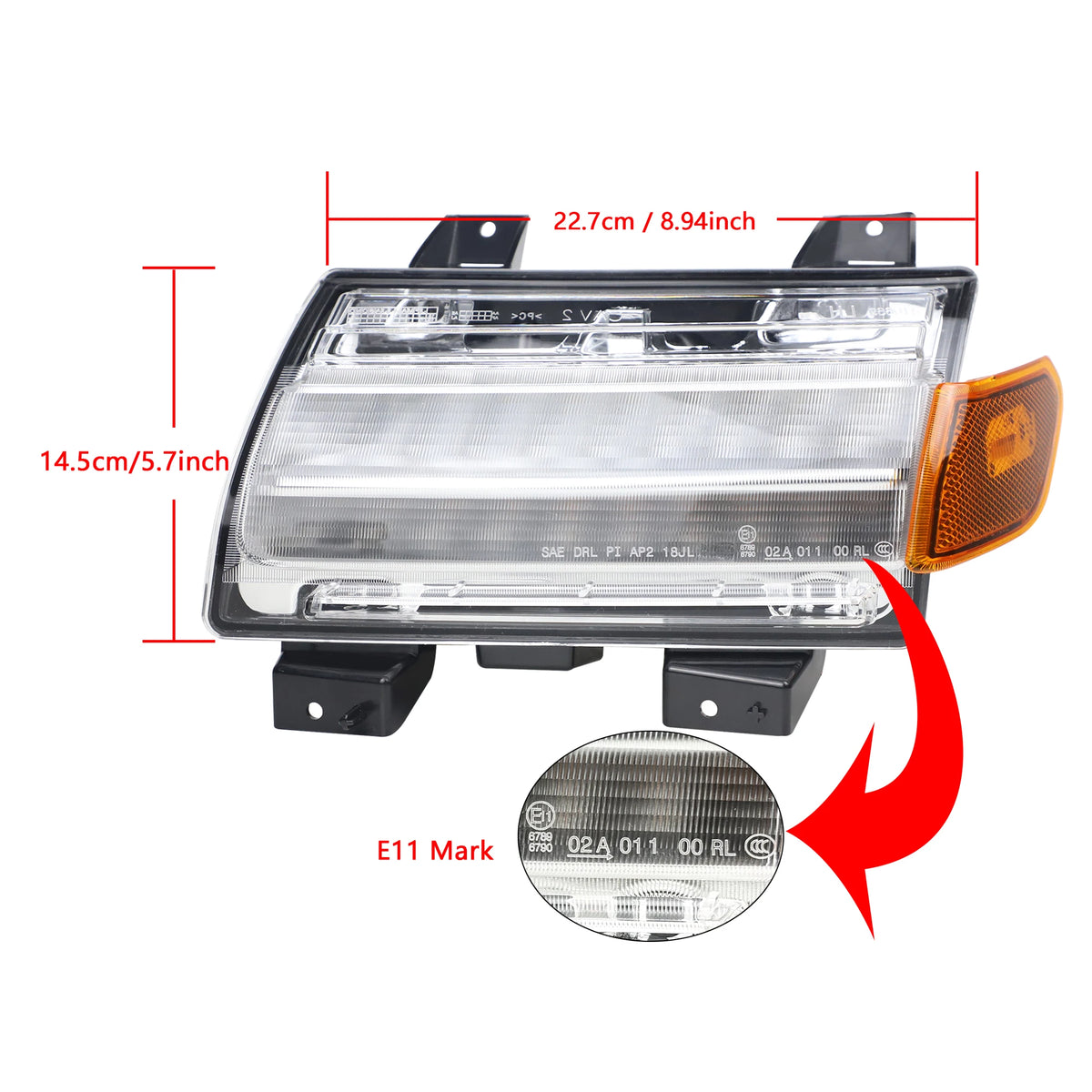 For Jeep Wrangler Jl Sahara Rubicon Fender Side Marker Turn