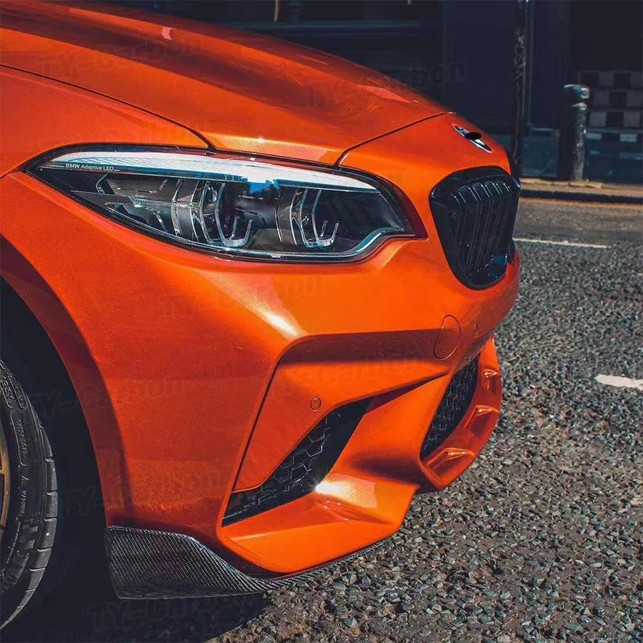 For BMW F87 M2 2016-2020 Air Real Carbon Fiber Front Bumper
