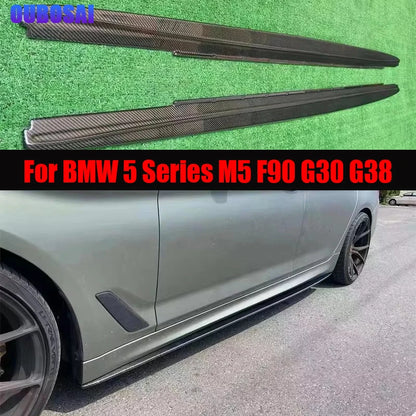 For BMW 5 Series M5 F90 G30 G38 Carbon Fiber Side Skirts Bumper