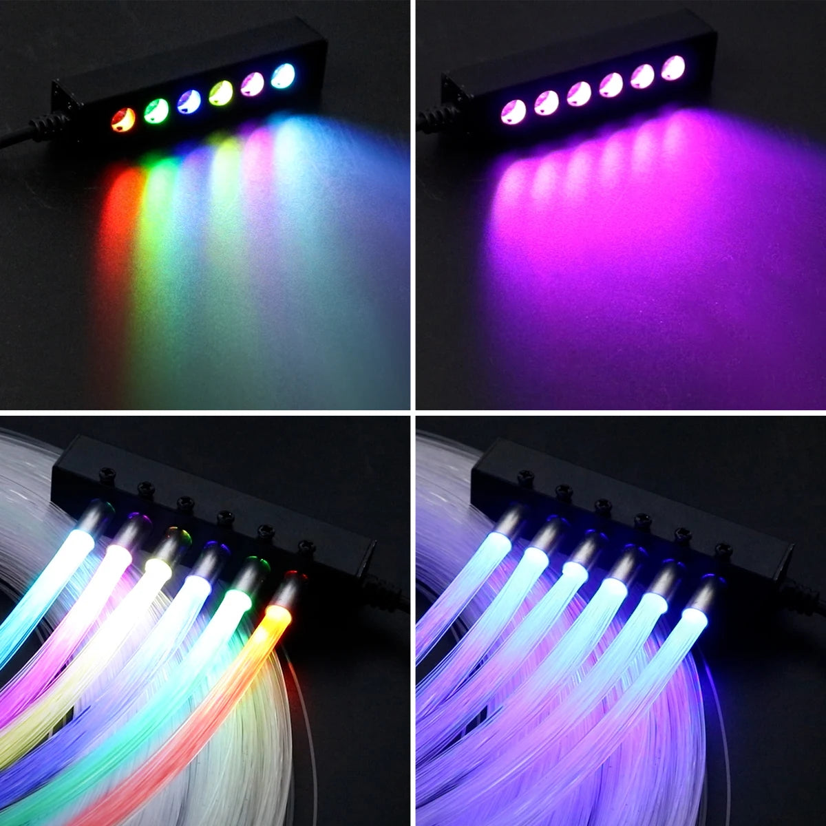 dc12v Holes Starry Sky Bluetooth APP Controller Rgbw Fiber