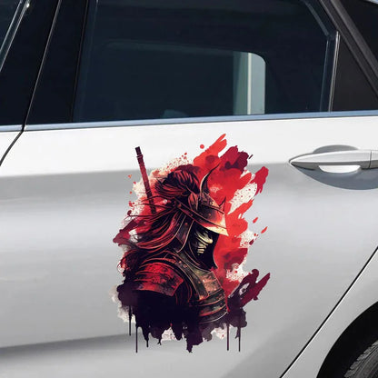 Japanese Samurai Vinyl Sticker Occlusion Scratch Decal