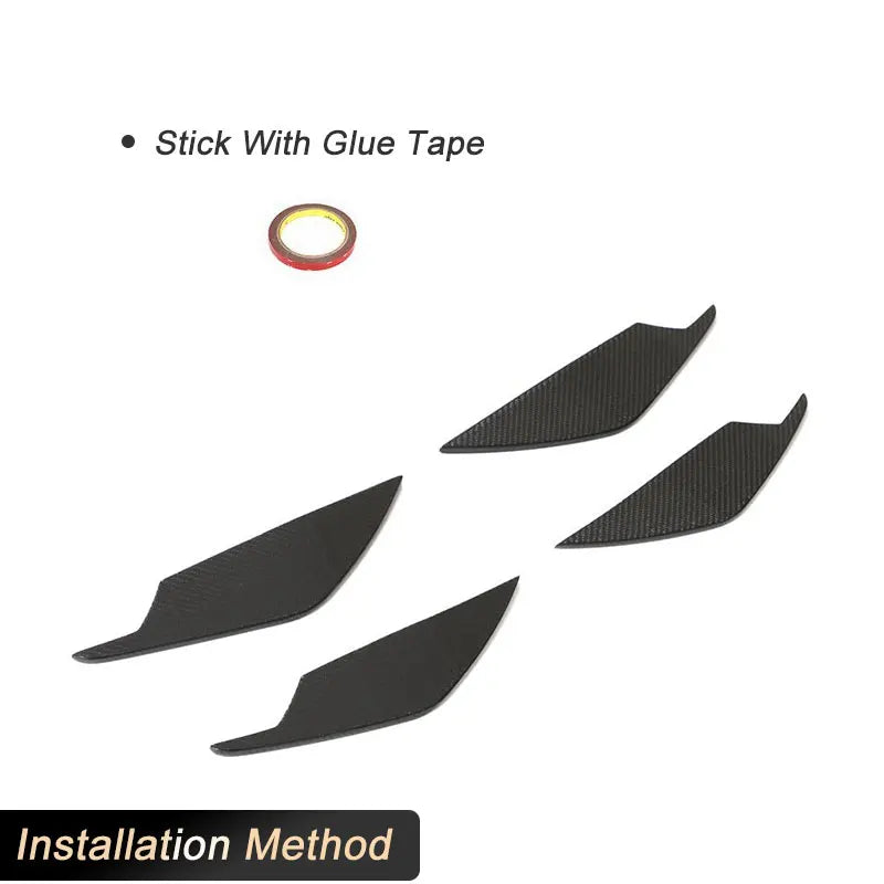 For BMW G80 M3 G82 G83 Dry Carbon Fiber Front Bumper Canards