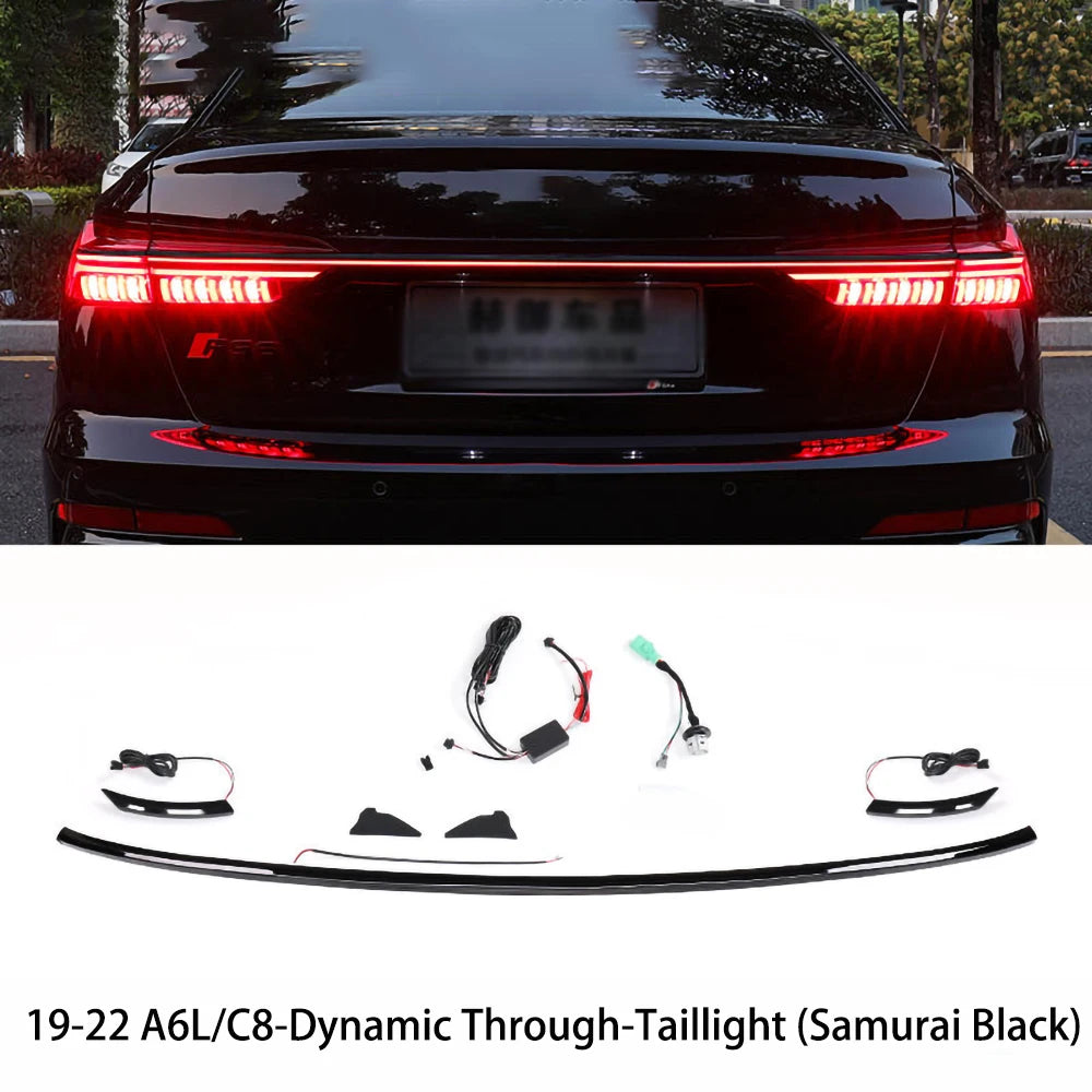 For Audi A6 C8 2019-2025 Decorative Dynamic Thru Tail Streamer