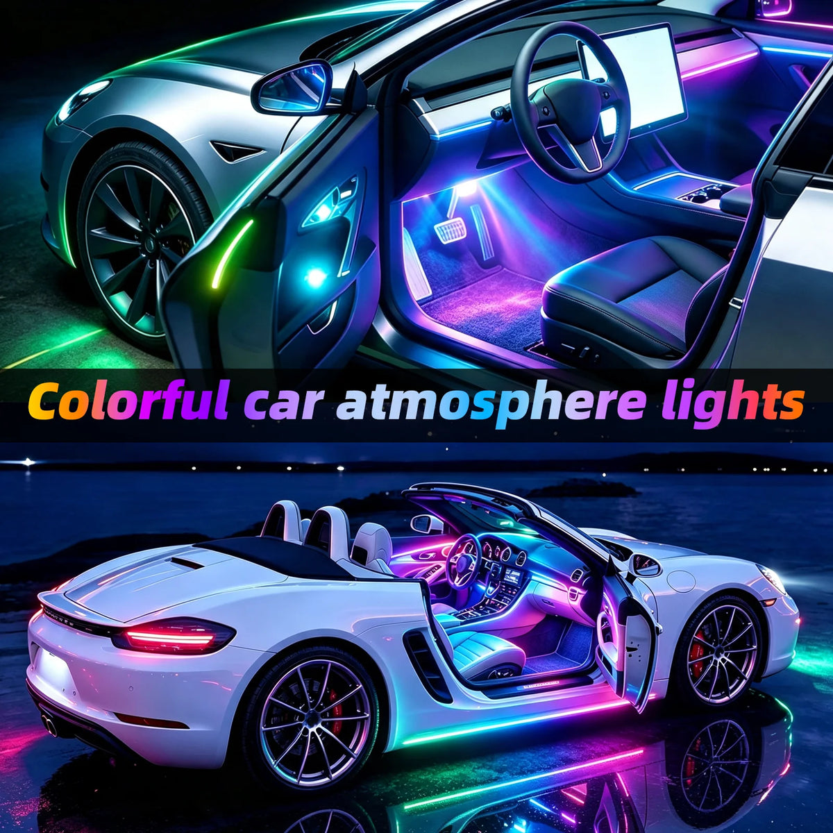 For Toyota Corolla 2021-2025 RGB 6 Ambient Lighting Kit Wifi