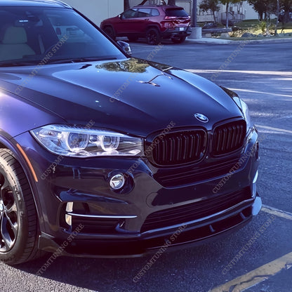 For BMW X5 F15 30D 35I Gloss Black Front Bumper Lip Spoiler