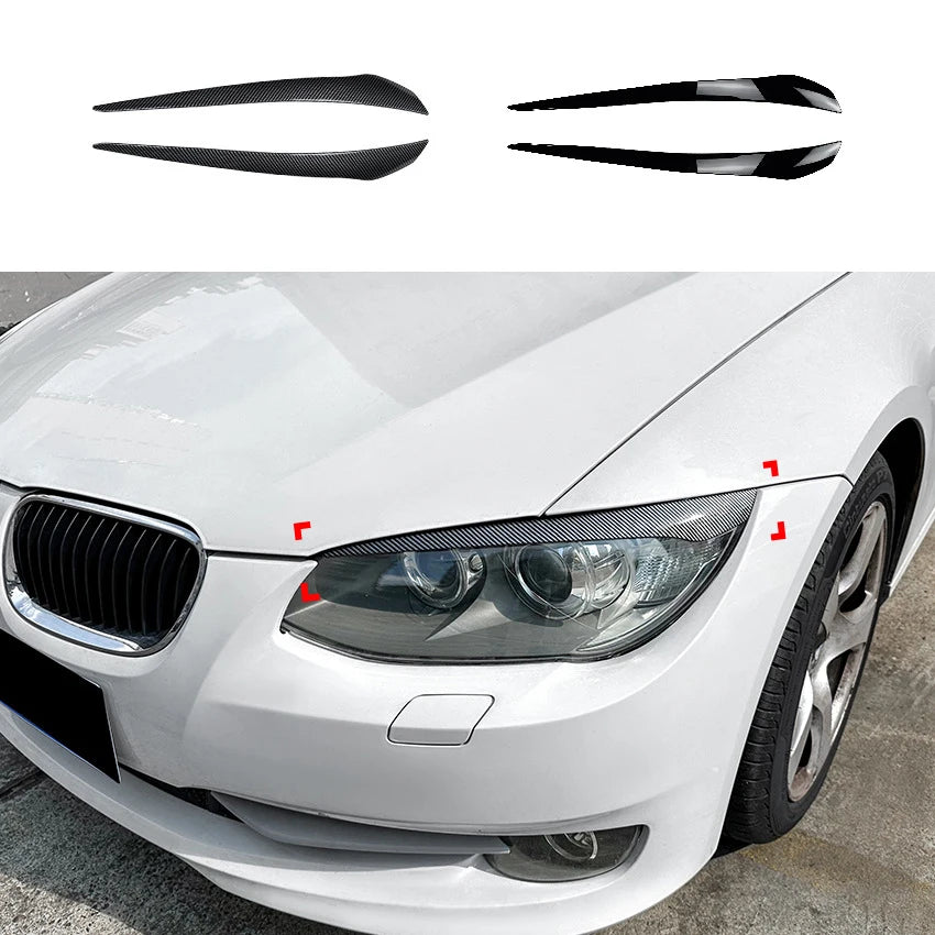 For BMW 3 Series E92 E93 Headlight Eyebrows Eyelid Cover