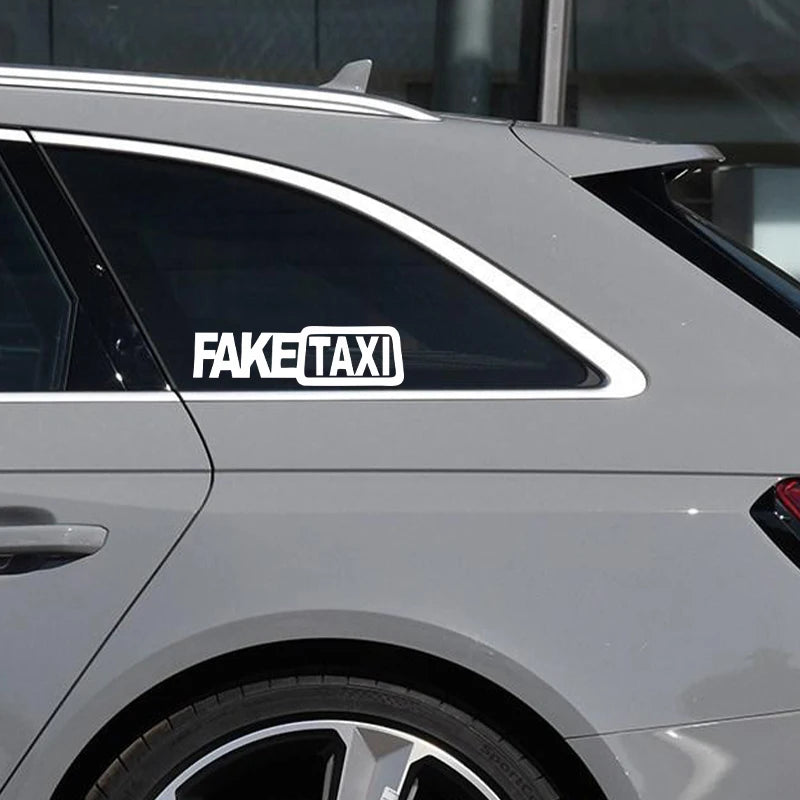 For BMW Ford Toyota VW Honda G003 20x5.6cm Funny Fake Taxi