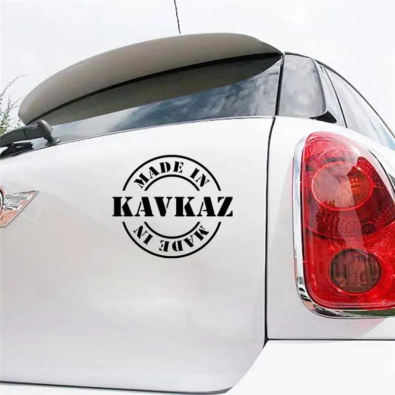 For Auto cs-1426 Made In Kavkaz Funny Sticker Vinyl Decal