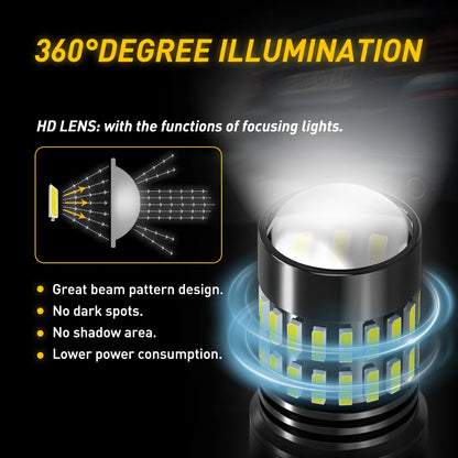 Auxito 2PCS T20 Spotlight 7443 Bulb Canbus No Error